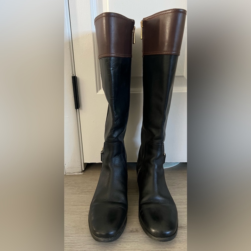 Michael Kors Black and Brown Women's Boots